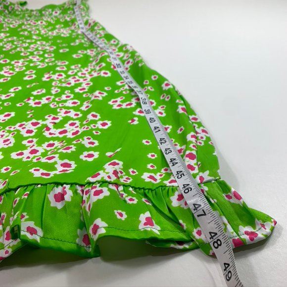 Faithful the Brand Green floral satin midi dress - Picture 7 of 10